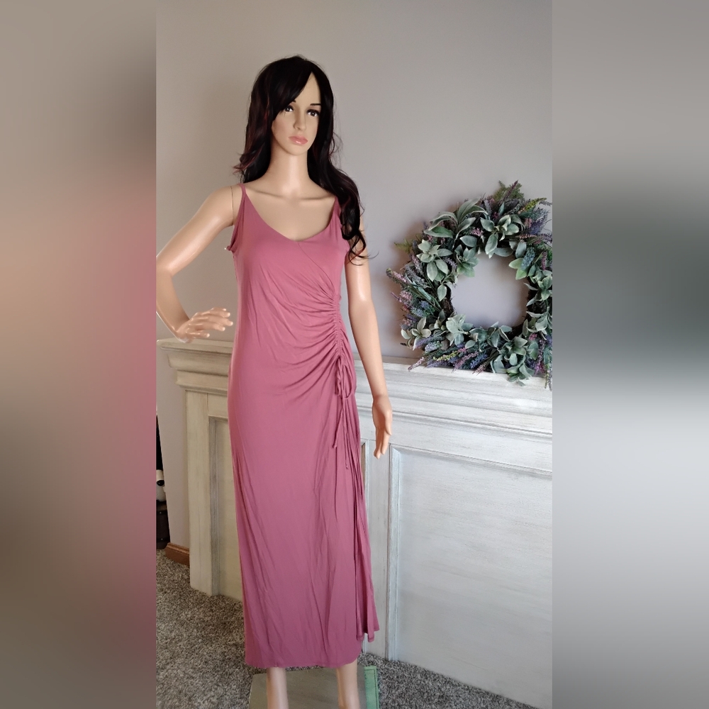Elegant Mauve Maxi Dress